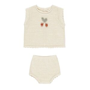 Rylee + Cru Cream Knit scallop set